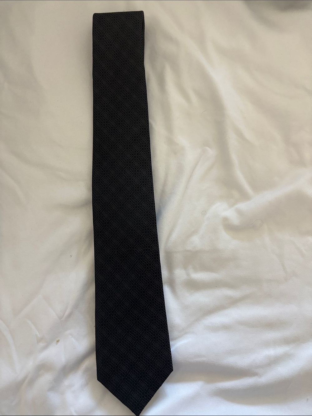 Sean John Black Textured Pattern Tie